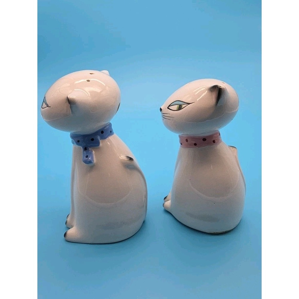 Holt Howard Vintage 1958 Cozy Kitten Salt and Pepper Shakers Japan MCM Cats - Picture 4 of 7